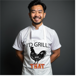 I'D GRILL THAT "CHICKEN" APRON
