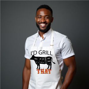 I'D GRILL THAT "BEEF" APRON
