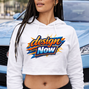 Women's Crop Fleece Hoodie Sweatshirt
