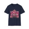 Stronger Than Cancer T-Shirt — Pink Ribbon Breast Cancer Support Tee - Thumbnail Image 6