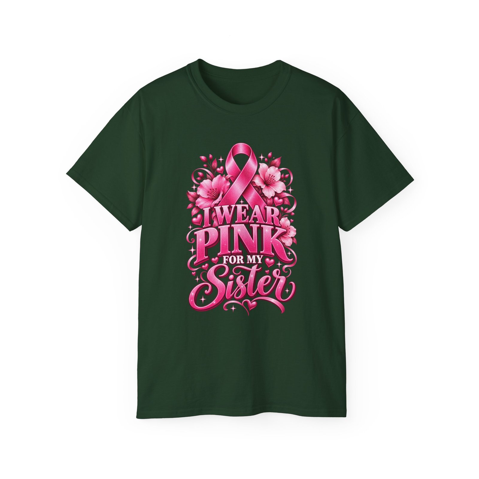 Breast Cancer Awareness Tee — "I Wear Pink For My Sister" Shirt - Image 6