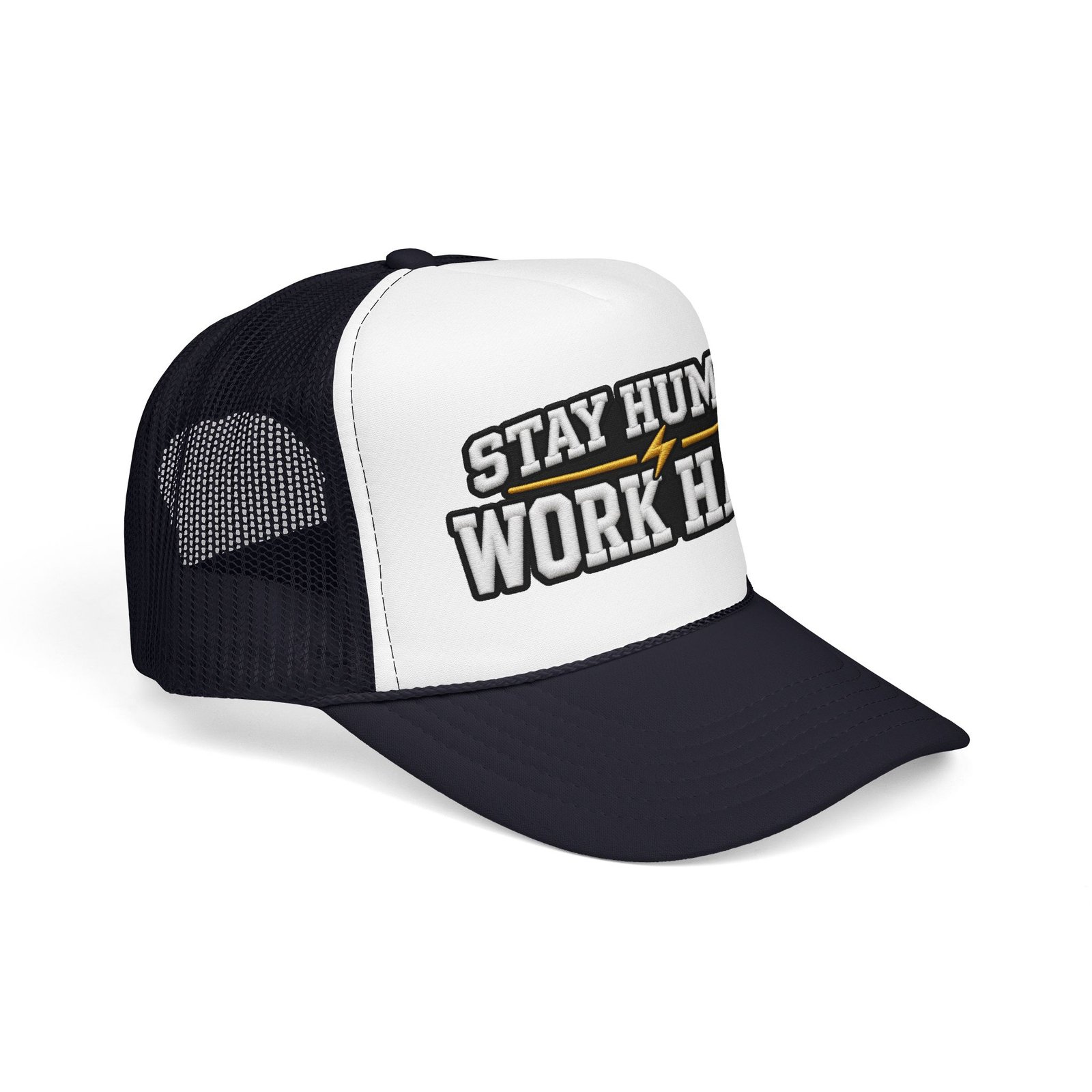 Stay Humble Work Hard Trucker Hat — Motivational Foam Mesh Cap - Image 30