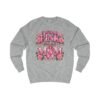 Breast Cancer Awareness Sweatshirt — "I Wear Pink For My Mom" Floral Ribbon Crewneck - Thumbnail Image 3