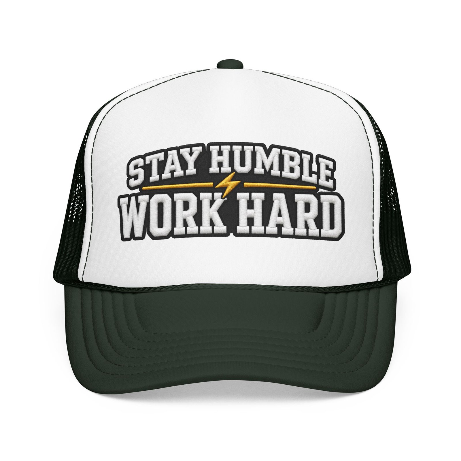 Stay Humble Work Hard Trucker Hat — Motivational Foam Mesh Cap - Image 17