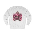 Stronger Than Cancer Sweatshirt — Pink Floral Breast Cancer Awareness Crewneck