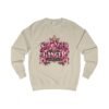 Stronger Than Cancer Sweatshirt — Pink Floral Breast Cancer Awareness Crewneck - Thumbnail Image 3