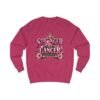 Stronger Than Cancer Sweatshirt — Pink Floral Breast Cancer Awareness Crewneck - Thumbnail Image 9