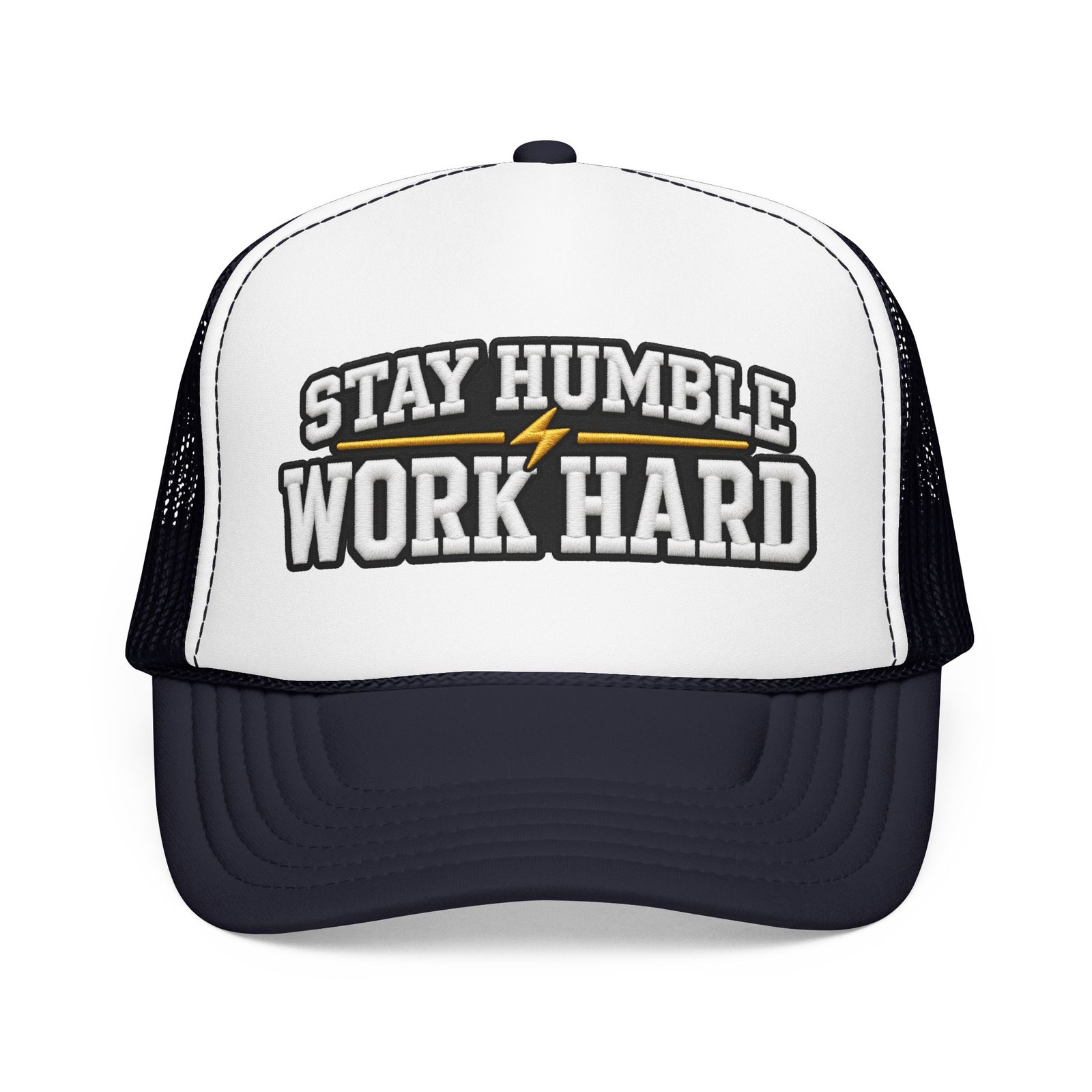 Stay Humble Work Hard Trucker Hat — Motivational Foam Mesh Cap - Image 29