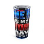 20oz Tumbler — ‘Game Day Is My Favorite Day’ Patriotic Sports Travel Cup