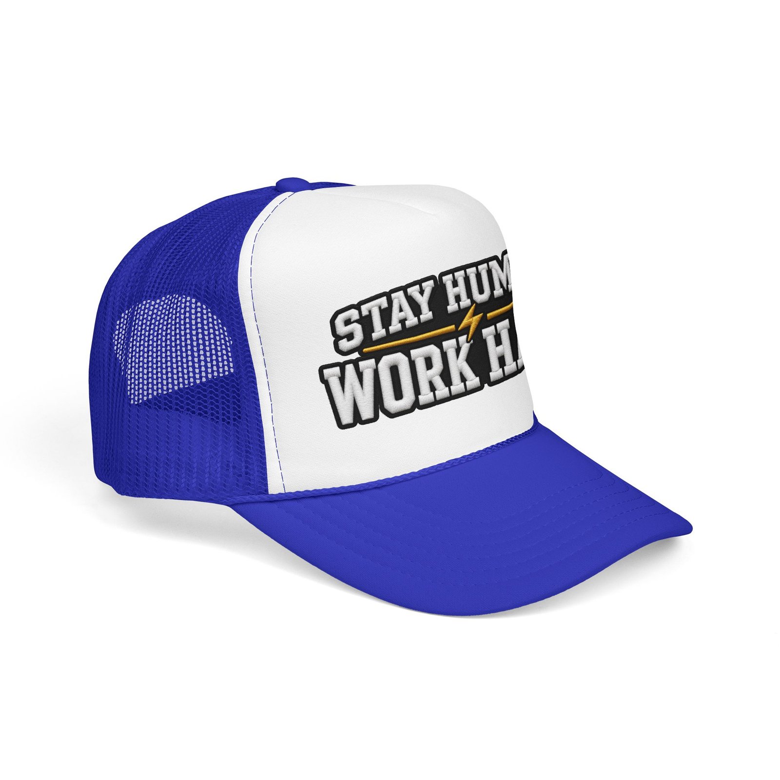 Stay Humble Work Hard Trucker Hat — Motivational Foam Mesh Cap - Image 38