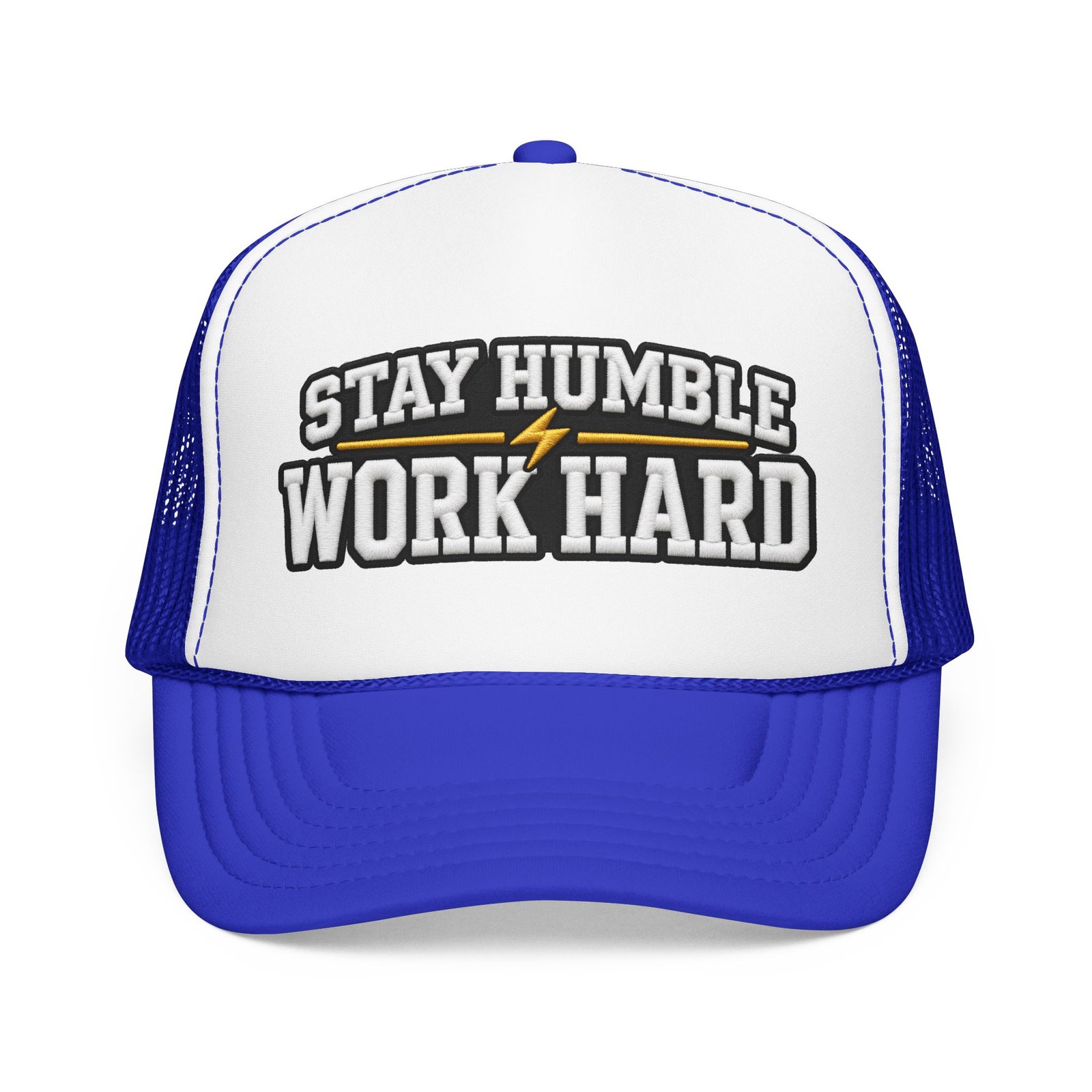 Stay Humble Work Hard Trucker Hat — Motivational Foam Mesh Cap - Image 37