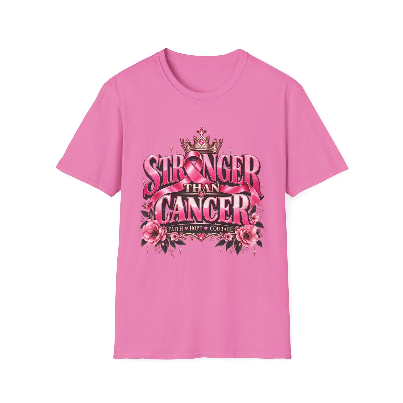 Stronger Than Cancer T-Shirt — Pink Ribbon Breast Cancer Support Tee - Image 8