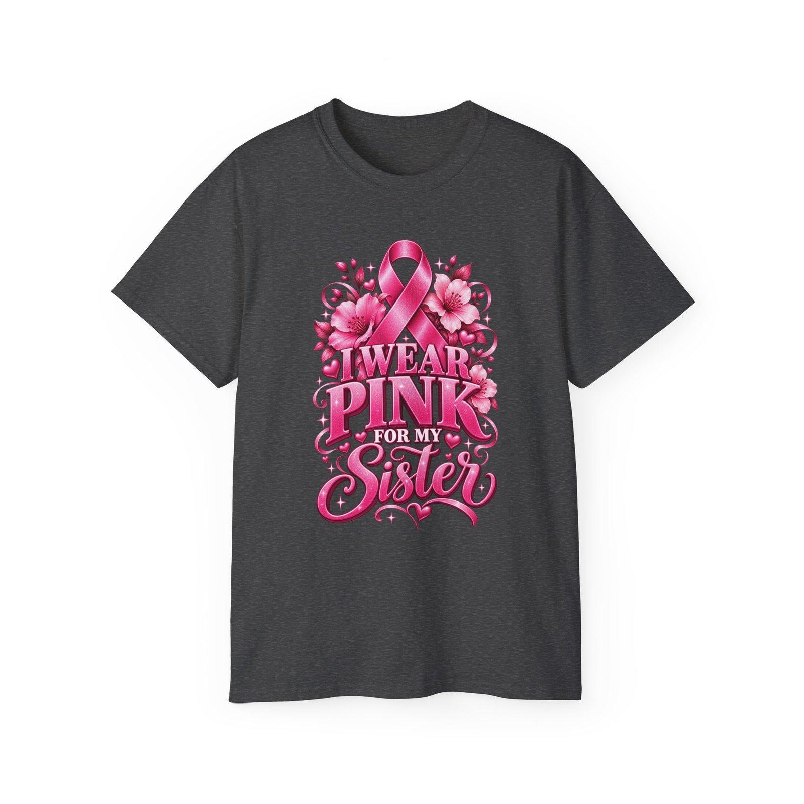 Breast Cancer Awareness Tee — "I Wear Pink For My Sister" Shirt - Image 7