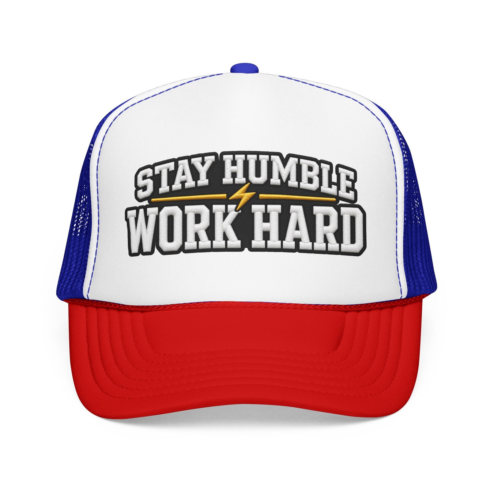 Stay Humble Work Hard Trucker Hat — Motivational Foam Mesh Cap - Image 33