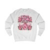 Breast Cancer Awareness Sweatshirt — "I Wear Pink For My Mom" Floral Ribbon Crewneck - Thumbnail Image 1