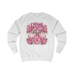 Breast Cancer Awareness Sweatshirt — “I Wear Pink For My Mom” Floral Ribbon Crewneck