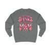 Breast Cancer Awareness Sweatshirt — "I Wear Pink For My Mom" Floral Ribbon Crewneck - Thumbnail Image 5