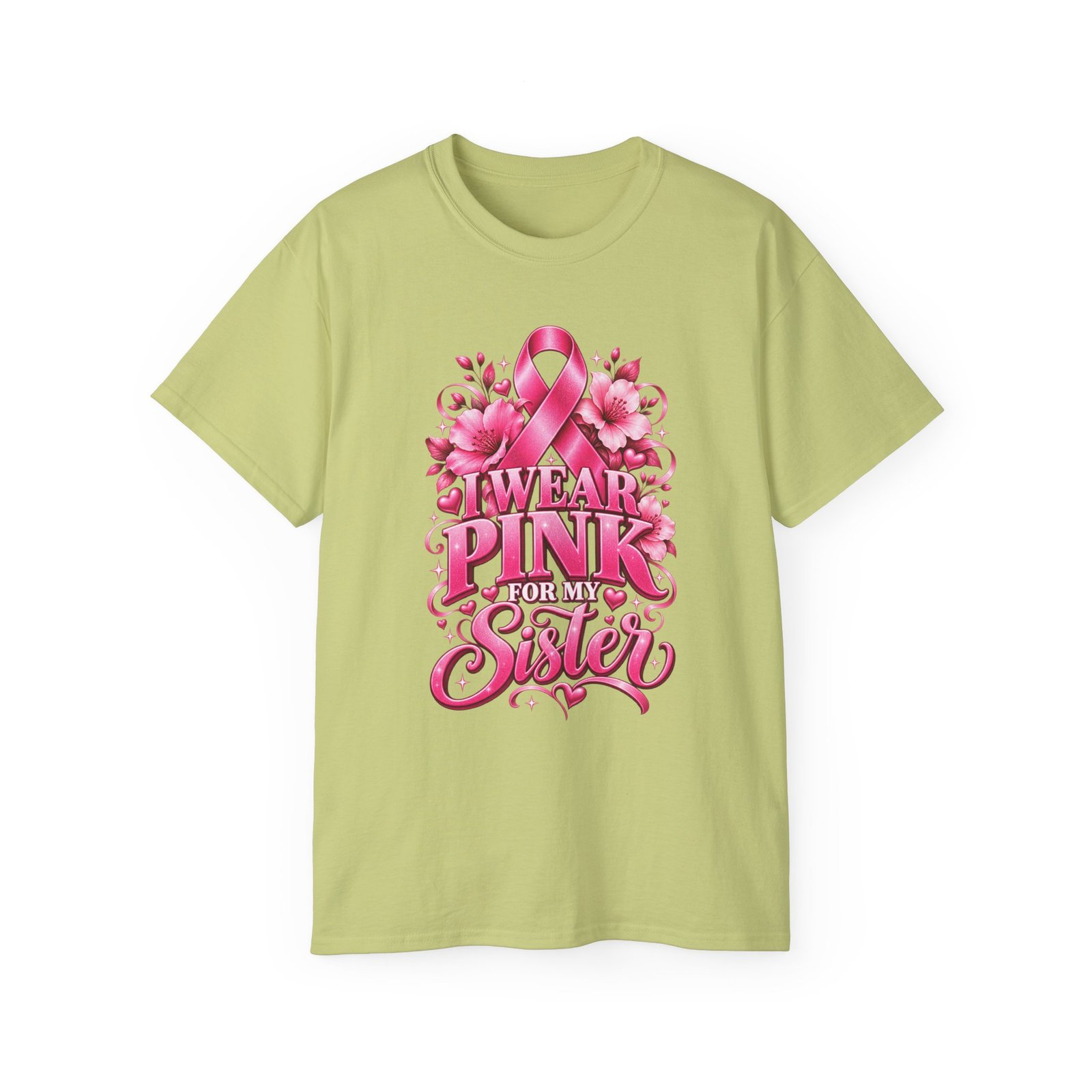 Breast Cancer Awareness Tee — "I Wear Pink For My Sister" Shirt - Image 5