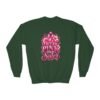 Youth Crewneck Sweatshirt — I Wear Pink For My Sister Breast Cancer Awareness Design - Thumbnail Image 7
