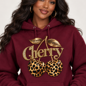 “Cherry” Leopard Print"